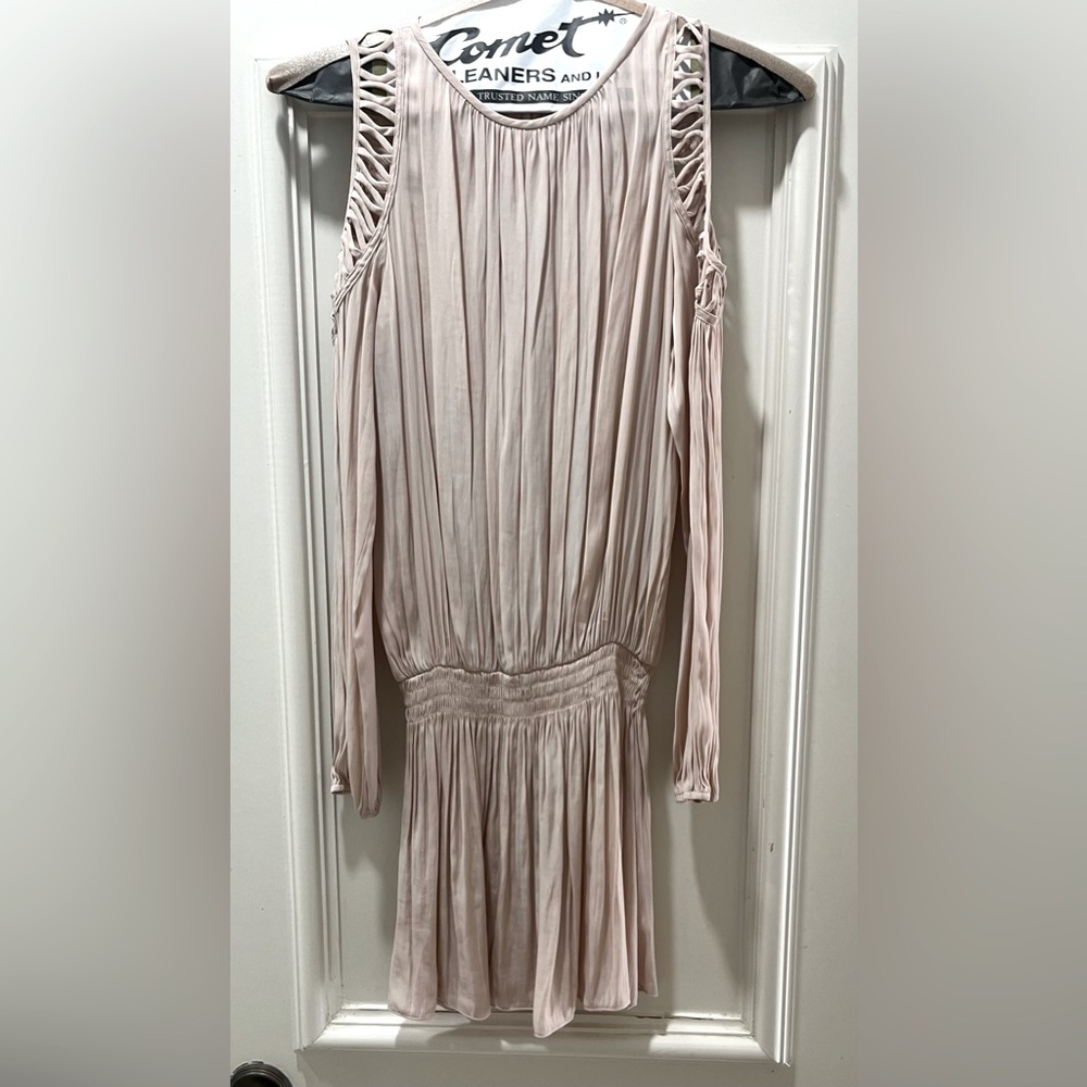🎉HP🎉Ramy Brook Shelby Cold-Shoulder Dusty Pink Dress - Picture 2 of 6